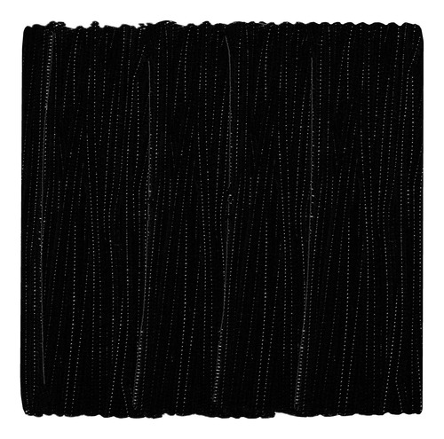 Limpiapipas Negros Con Tallos De Chenilla (paquete De 300) P