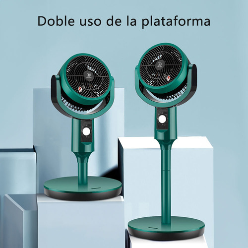 Ventilador De Pedestal Circulación De Aire Con 3 Velocidades 31 Cm 60 Hz Verde Negro Plástico 3