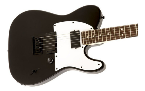 Guitarra Fender Squier Telecaster Jim Root Slipknot, color negro, color blanco plano, diapasón, material de diapasón, ébano, guía para la mano derecha
