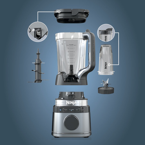 Licuadora De Velocidades Detect Duo - Ninja - Tb300laa Plateado