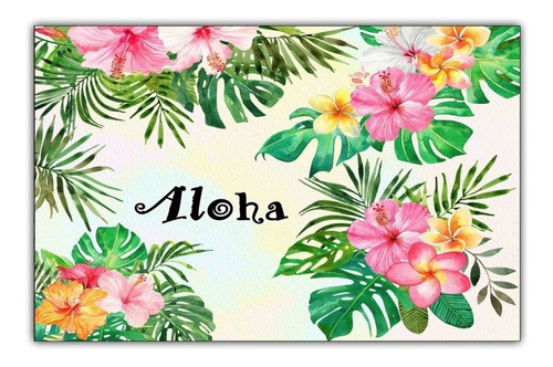 Imagem 1 de 1 de Poster Painel Grande 65cmx100cm Decorar Festa Havaiana Aloha