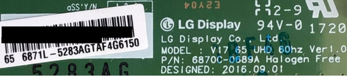 Kit Lg 6871l-5283a Ebt64473302 Eay64511001 Nc650dge 65uj6300 (Usado)