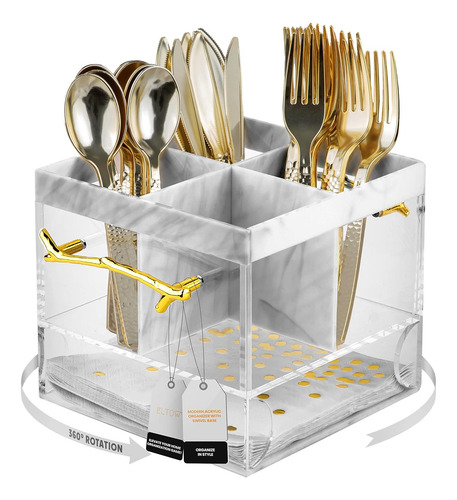 Organizador De Mesa Almacenar Cubiertos Cuchara Servilletero