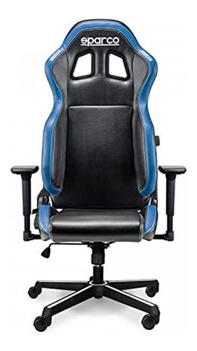 Silla Sparco Gaming Icon Color Azul Material del tapizado Cuero sintético