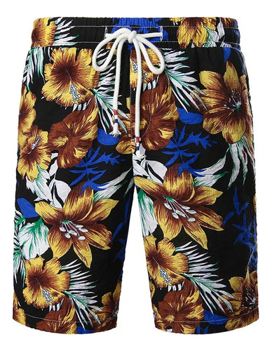 Pantalones Cortos De Playa Unisex Con Estampado 3d De Flores