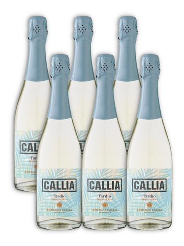 Callia Sparkling Vino Espumante Tardío Dulce Caja X6u 750ml