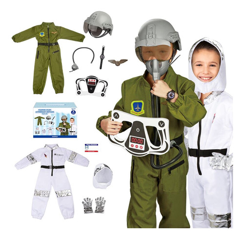 Lesheng Space 10 Pc Deluxe Dress Up Trunk Costume Includes .