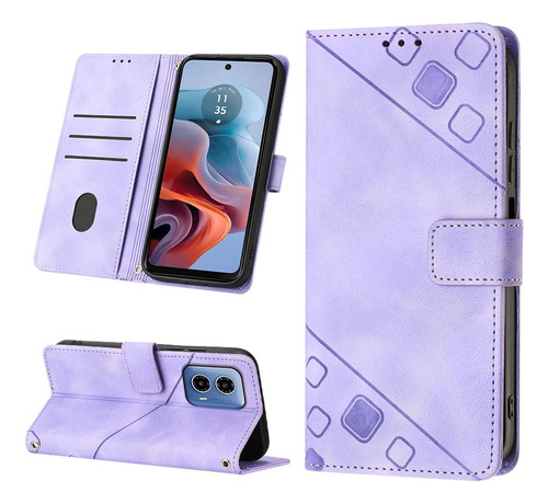 Carcasa Para Motorola Moto G34 Cartera Flip Cover Tarjeta