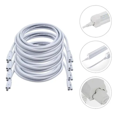 Angoily 12 Pcs T5 T8 Led Led Cable De Conector Doble De 3 De