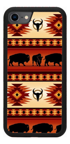 Funda Protector Para Iphone Vaquero Toro Cenefa Naranja Rojo Iphone 13 Mini