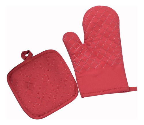 Set De 1 Par De Guantes Largos De Silicona Con Aislamiento T