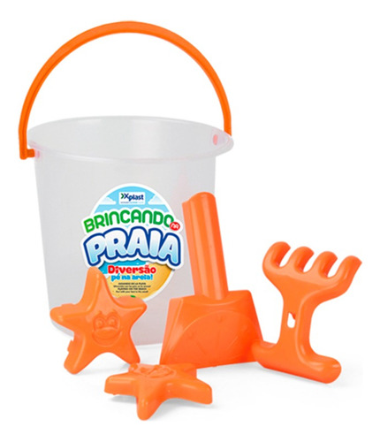 Kit Praia Infantil Baldinho Plástico Parque Criança Presente