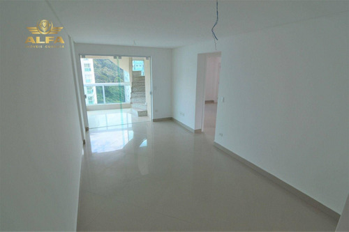 Imagem 2 de 17 de Cobertura Na Praia, 2 Suítes, Piscina, Churrasqueira, Prédio Com Lazer, 2 Vagas, Pitangueiras, Guarujá. - Co0012