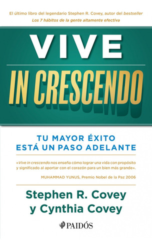 Libro Vive In Crescendo De Stephen R. Covey / Cynthia Covey