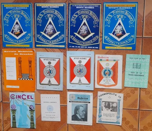 comprar Lote De Antiguas Revista Masónica Gran Logia Del Perú
