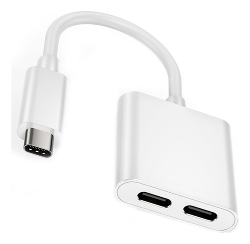 Adaptador De Auriculares Y Cargador Tipo C A Dual C Hub
