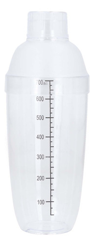 Coctelera Shaker De Plástico 700ml Con Tapa A Presión 