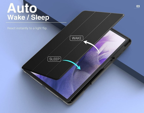 Case Moko Para Galaxy Tab S8 Plus X800 X806 C/ Pen Holder