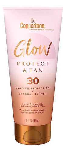 Glow Protect And Sunscreen Lotion With Gradual Self Tanner W