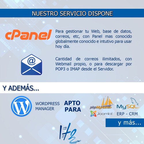 Alojamiento Web - Hosting Anual - Garantía 99% Uptime!