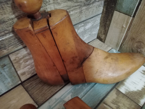 Antiguas Hormas De Botas Zapatos Madera (Usado)