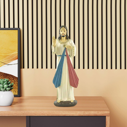 Ls Resina Figura Divina Misericordia De Jesús Ornamento De