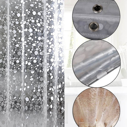 A Cortina De Ducha De Pvc Impermeable Transparente.