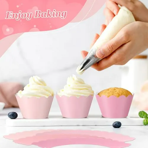 100 Envoltorios Para Cupcakes Decorativos En Papel Para Fies