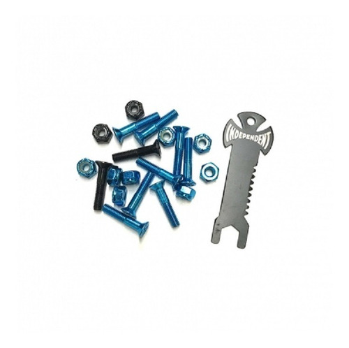 Parafusos Independent: Cross Bolts Phillips Blue Black 1''