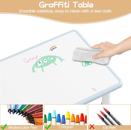 Juego De Mesa Y Silla Para Niños, Mesa Para Niños De Altura