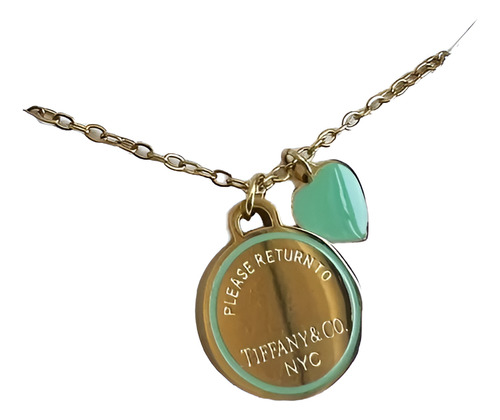 3 Collares Acero Inoxidable Dije Corazon Angel Estrella Oro