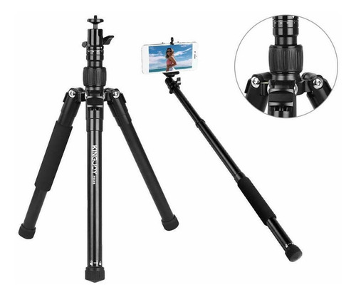 Tripé/monopé Portátil P056s Ball Head Botões De Controle 4kg