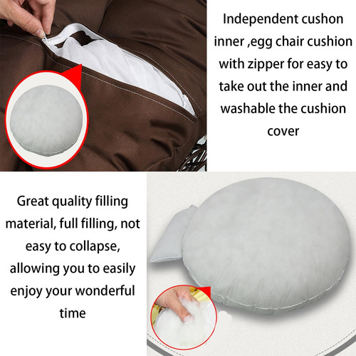 Cojín Para Silla Colgante Con Almohada Para Reposacabezas,co