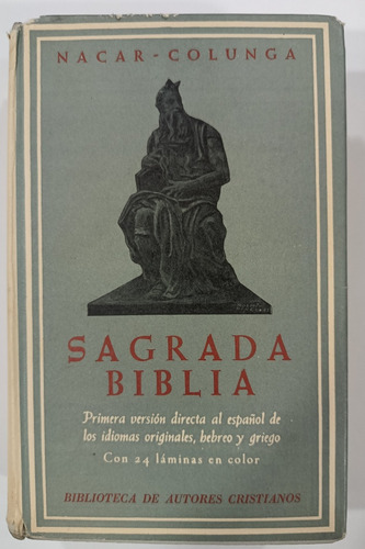 Sagrada Biblia/nacar Colunga (bib. De Autores Cristianos (e8