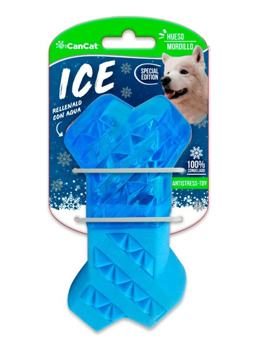 Hueso Mordillo Perros Cancat Congelado Ice Juguete Verano