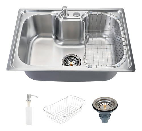 Kit Cuba Pia Aço Inox Gourmet Carajás Cozinha Acessórios