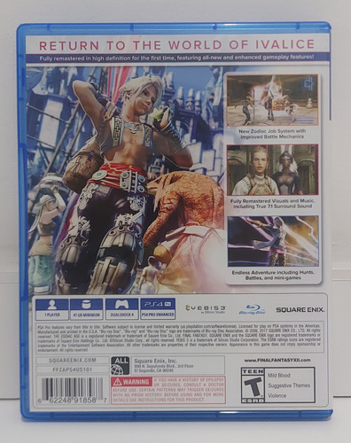 Final Fantasy Xii 12 The Zodiac Age - Ps4 (Usado)