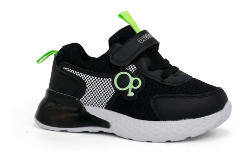 Zapatilla Casual De Niño Ane-g22 Black/green