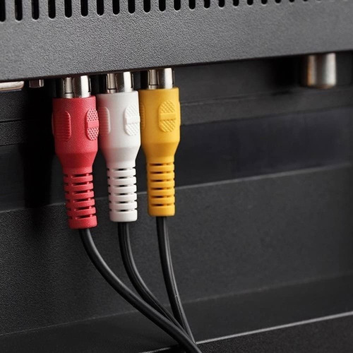 Imagen 3 de 6 de Cable De Jack 3.5 Mm A Rca Video Audio Camaras A Tv 1.5 Mts