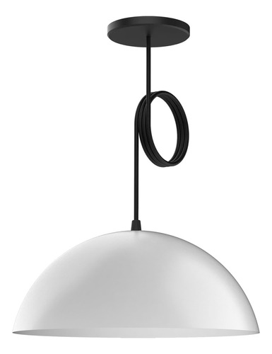 Pack X2 Lampara Colgante Semi Esfera 30cm Techo 1 Luz Bell08