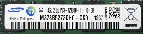 Memória RAM  4GB 1 Samsung M378B5273CH0-CK0