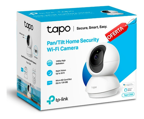 Tapo C200 Cámara Wi-fi Rotatoria 360º De Seguridad Para Casa