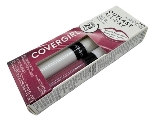 Labial Líquido Colores Covergirl 24 Hrs Outlast All-day 560 Wild Berry