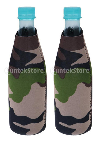 2 Uds. Enfriador De Botellas De Cerveza De Camuflaje,