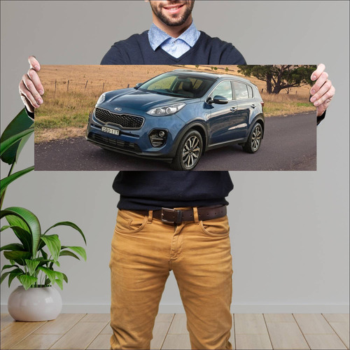 Cuadro 30x80cm Auto 2016 Kia Sportage Au Auto 115