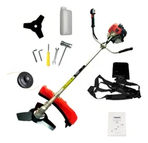 Comprar Desmalezadora Motoguadaña Fiwaki 52cc 2T motor a explosión con arnes cuchilla carretel y kit de herramientas