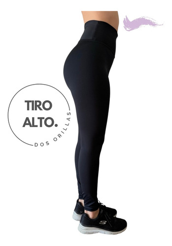 Calza Tiro Alto Cero Transparencia Suplex Secado Rapido Dama