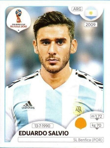 Lámina Album Mundial Rusia 2018 / Eduardo Salvio #286