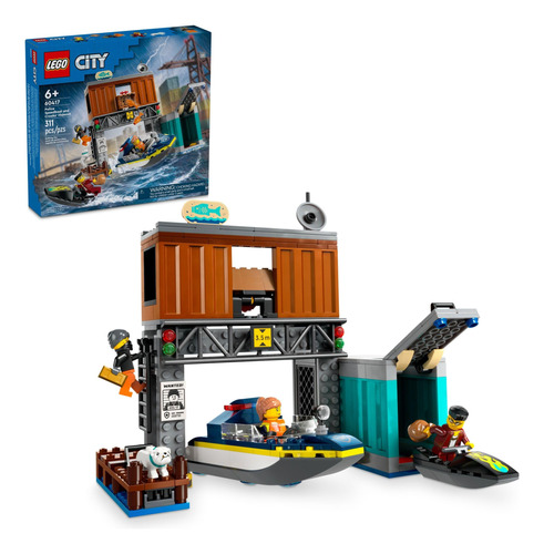 Lego City Police Speedboat Lancha Y Escondite De Ladrones 31