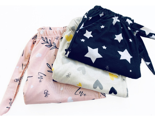 Imagen 2 de 5 de Pantalon Pijama Algodon Modal Mujer Varios Diseños
